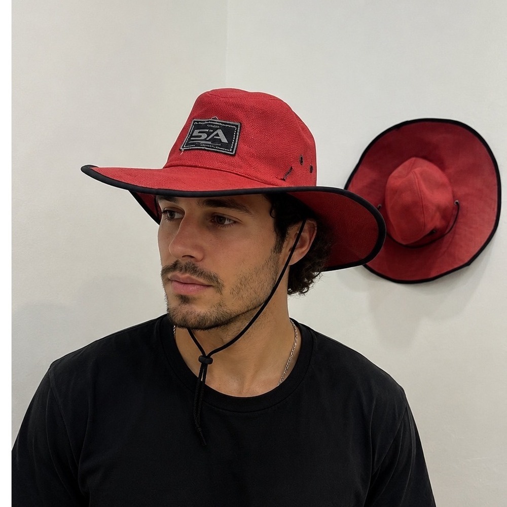 Set of 2 SO Soul of Adventure Straw Sun Hat Unisex OS Red Good Brim